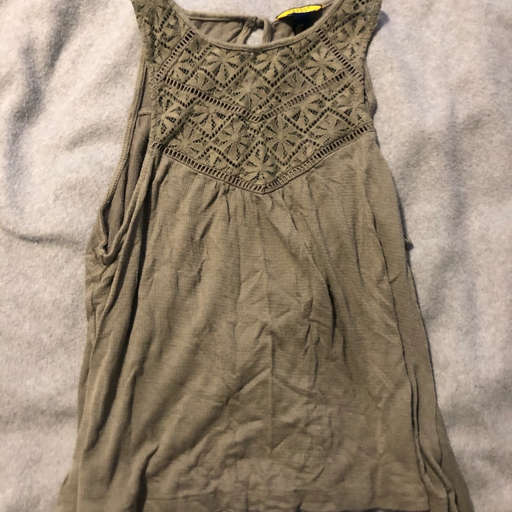 Green tank top